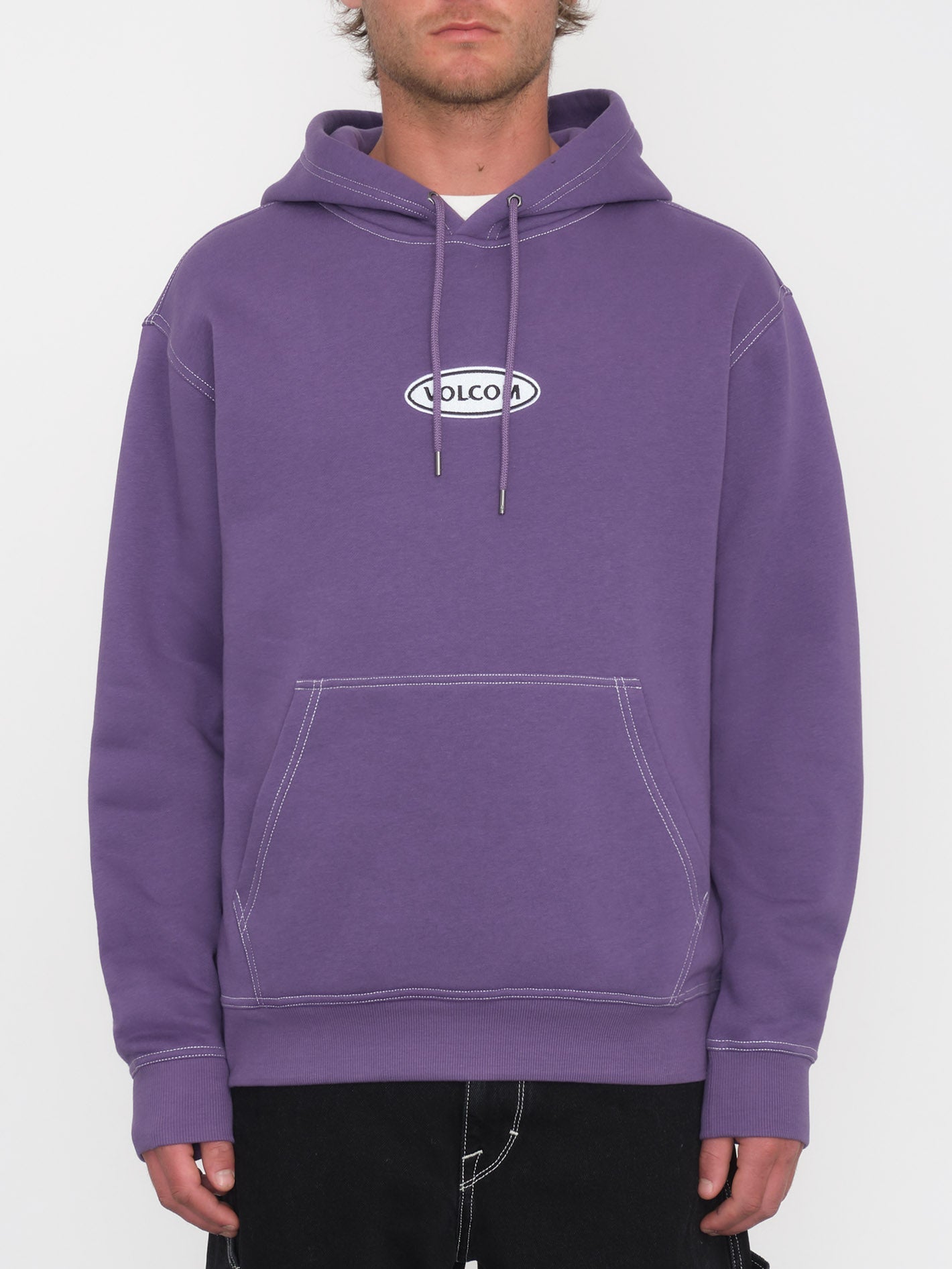 Hoodie abrigable Workard - Morado Ébano en Algodón Orgánico