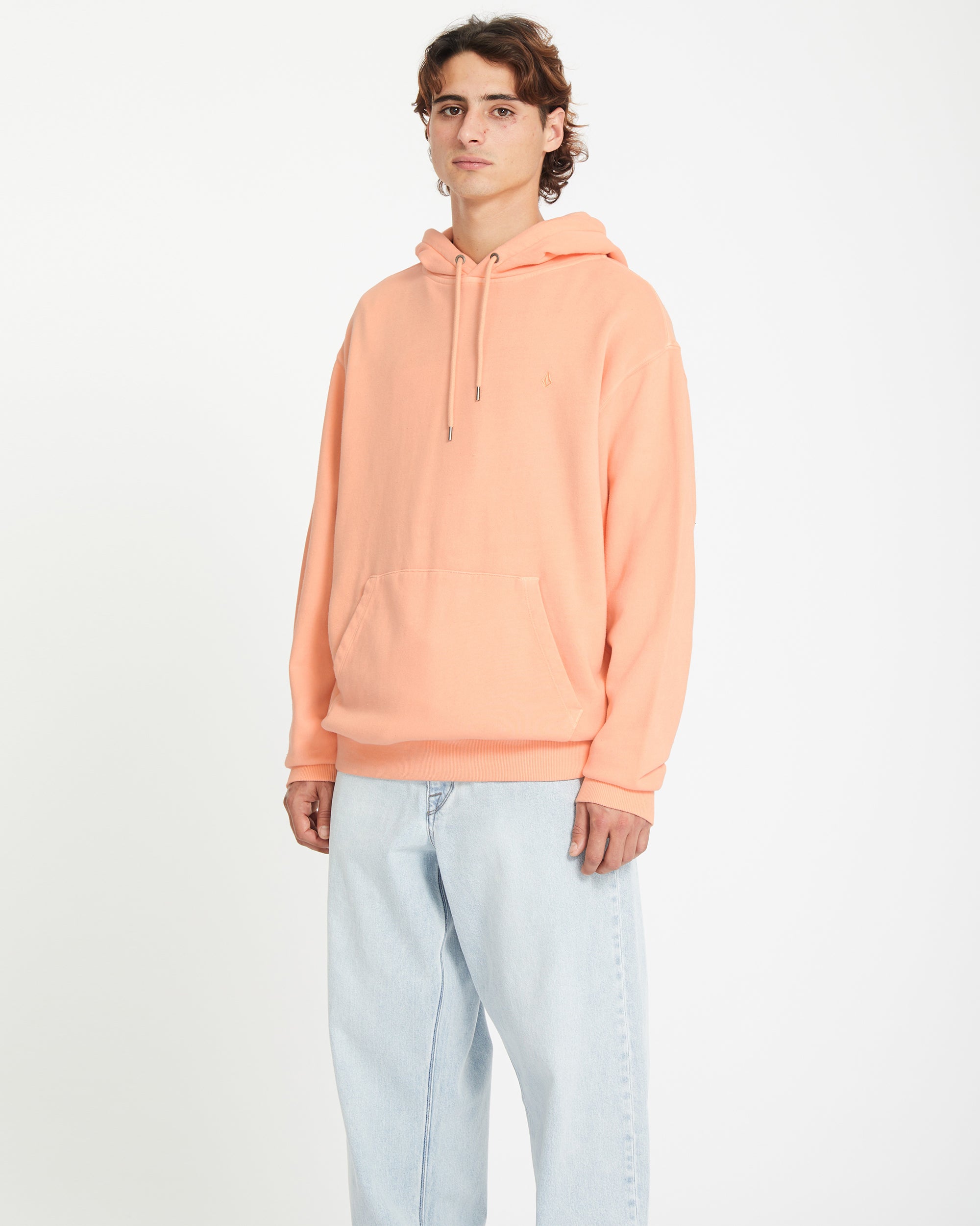 Cómoda Sudadera con Caperuza Single Stone - Color Melocotón Suave