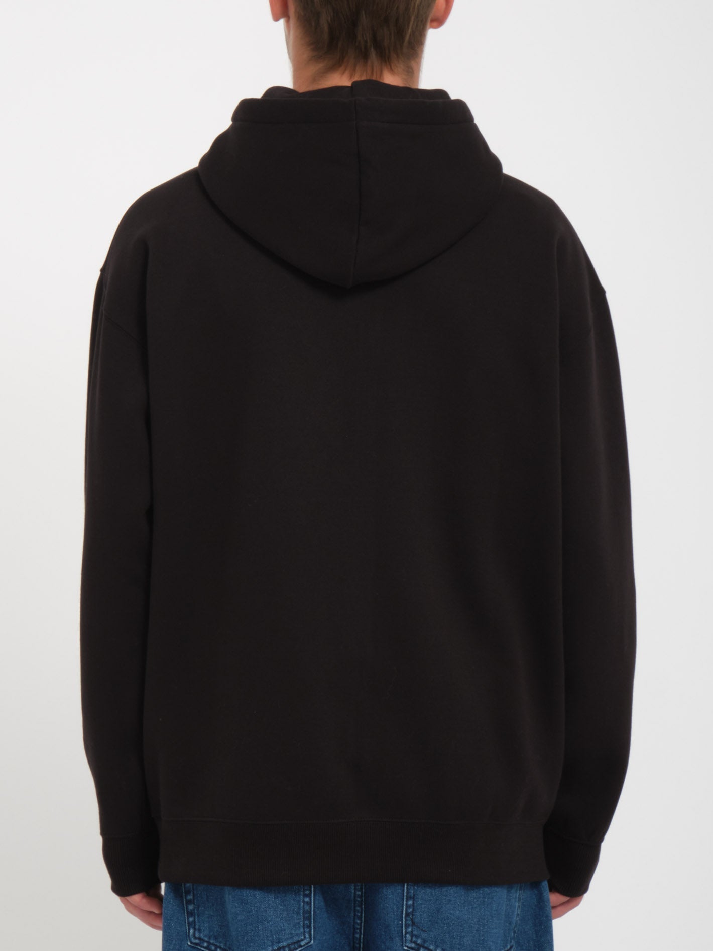 Sudadera Unisex Stone Monocromo - Negro Clásico con Detalles Urbanos