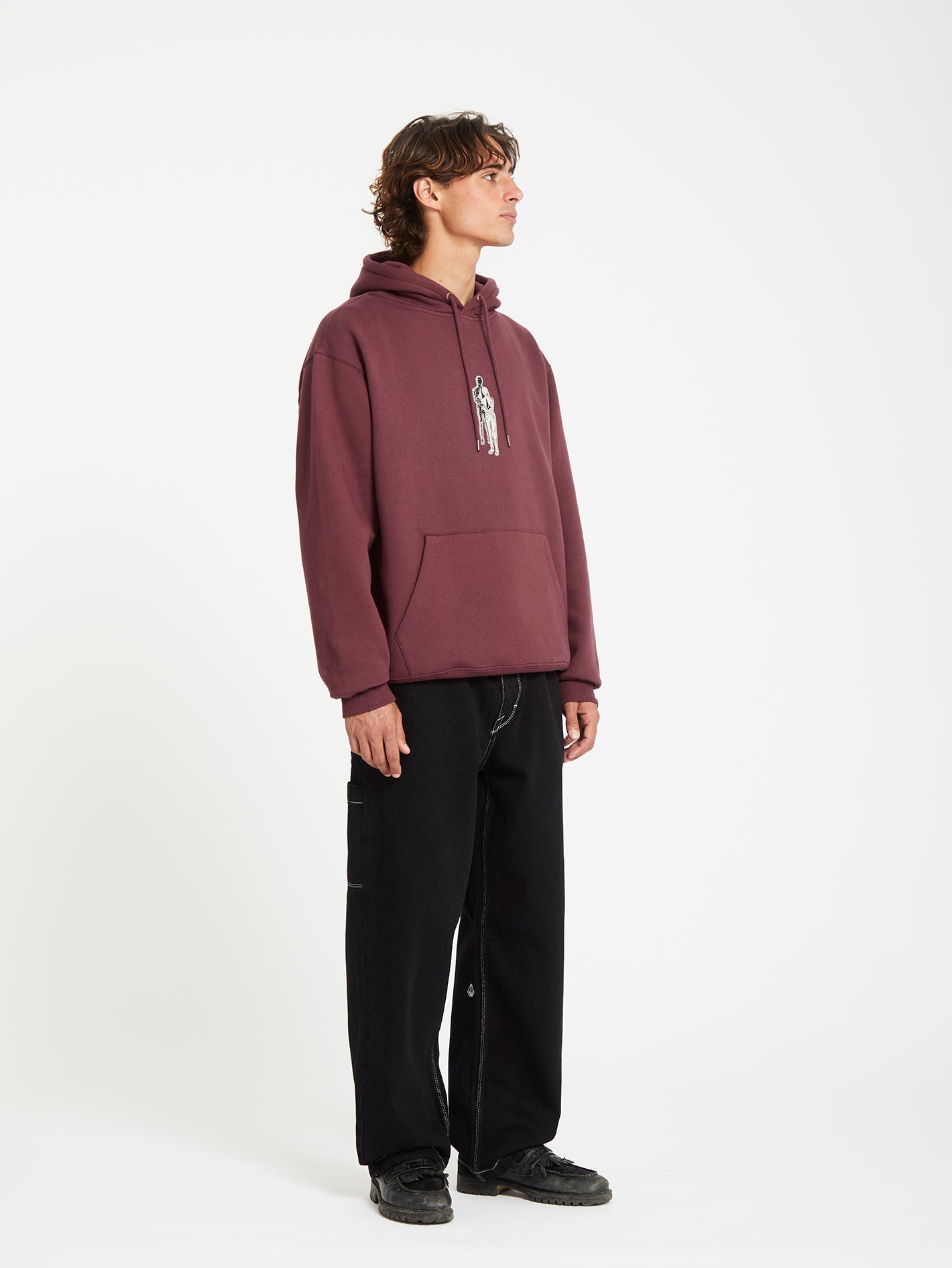 Hoodie Premium Watanite Color Vino Tinto - Diseño Cómodo con Capucha