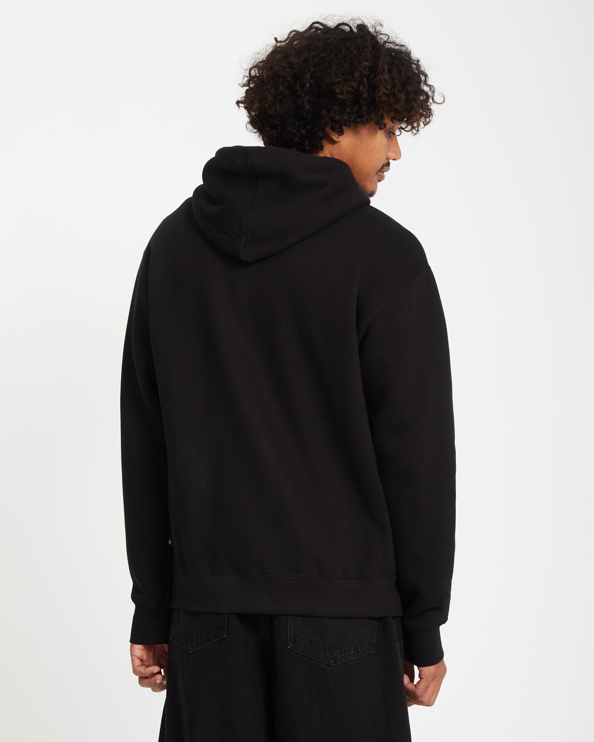 Chaqueta con capucha completa y cierre frontal StoneMonolith - Negro Clásico