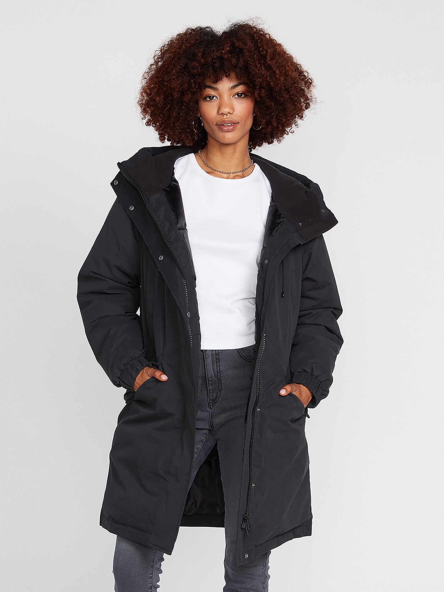 Chaqueta Térmica Sleepi Puff - Negro Ultra Cálido con Capucha