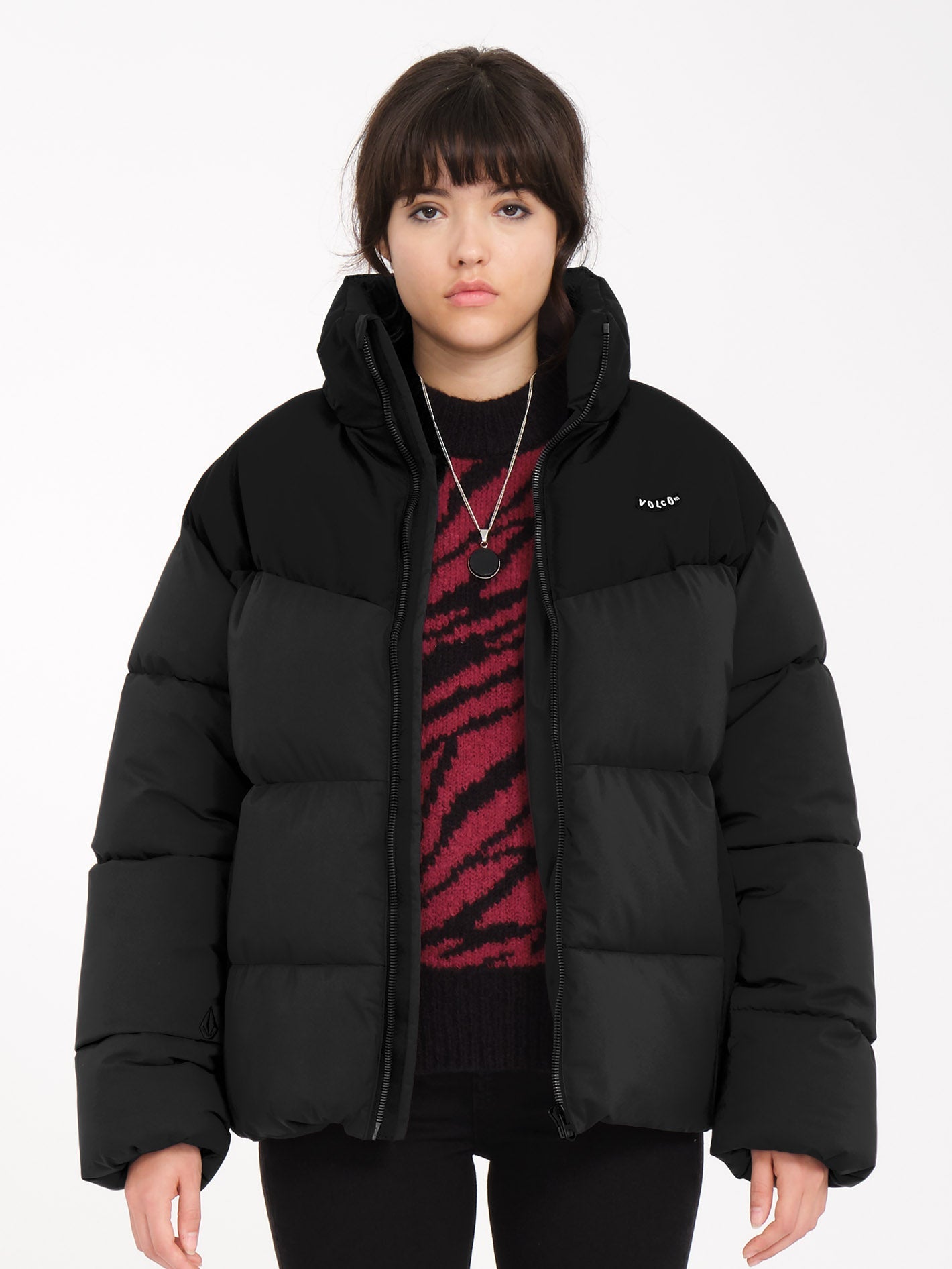 Chaqueta Ultra Ligera Wold-Smooth - Abrigo de Invierno Negro con Cremallera