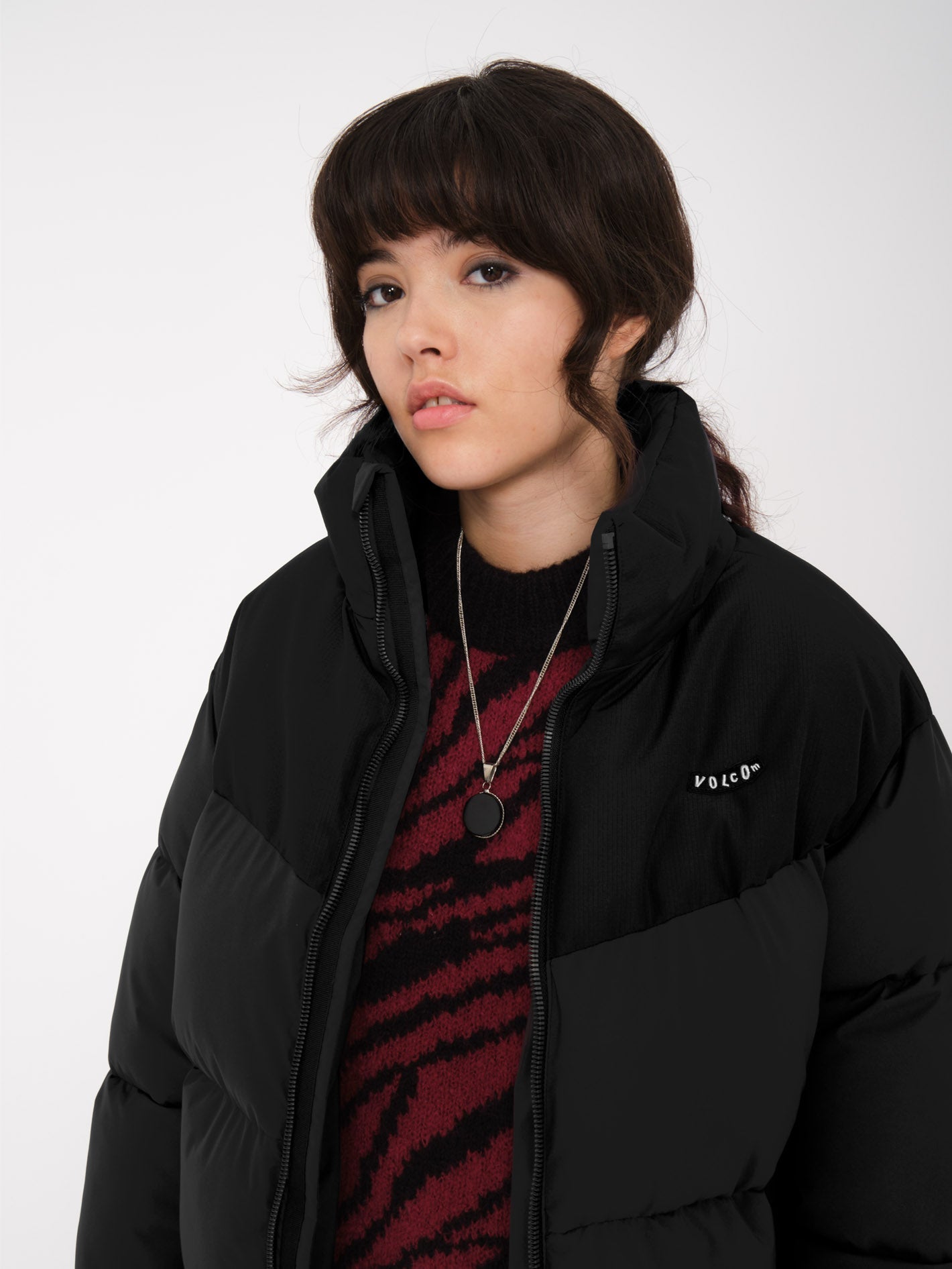 Chaqueta Ultra Ligera Wold-Smooth - Abrigo de Invierno Negro con Cremallera