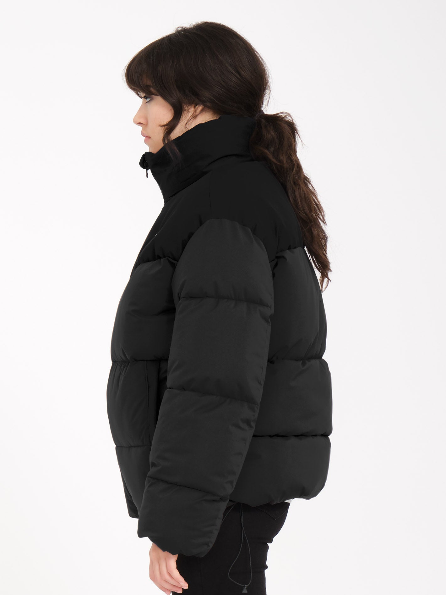 Chaqueta Ultra Ligera Wold-Smooth - Abrigo de Invierno Negro con Cremallera