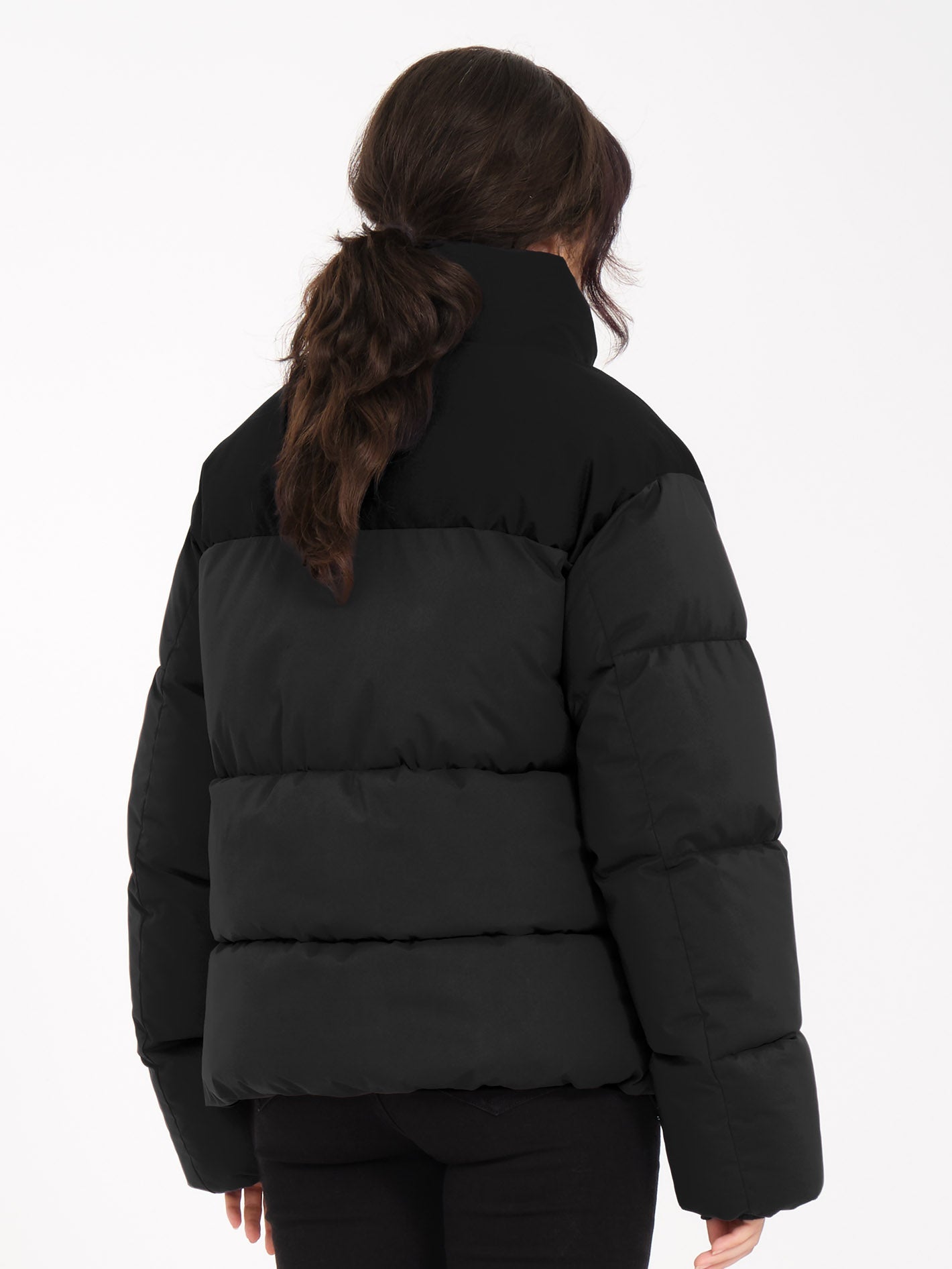 Chaqueta Ultra Ligera Wold-Smooth - Abrigo de Invierno Negro con Cremallera