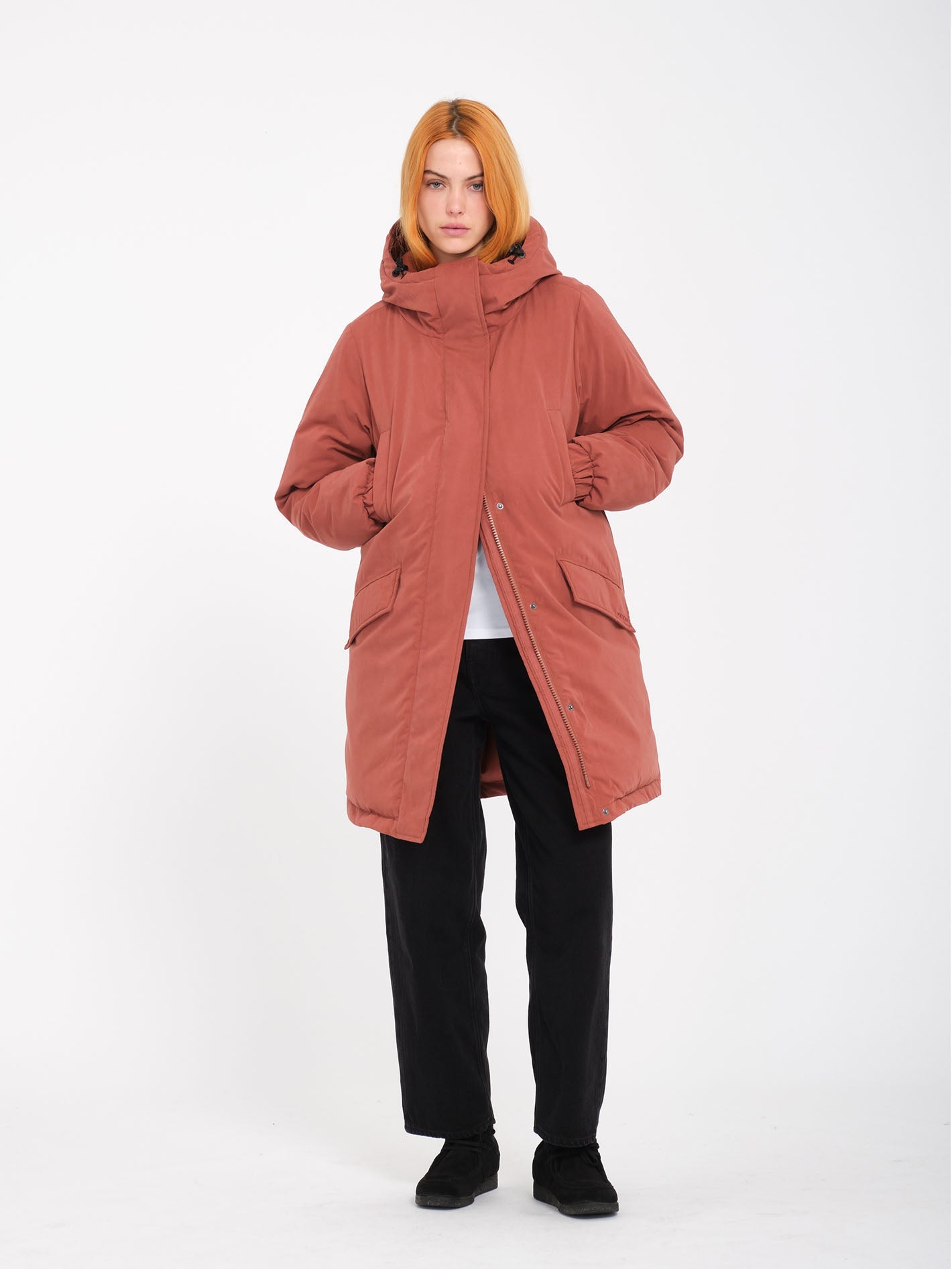 Chaqueta Inflable Parka Dormir - Marrón Castaño Ultra Suave