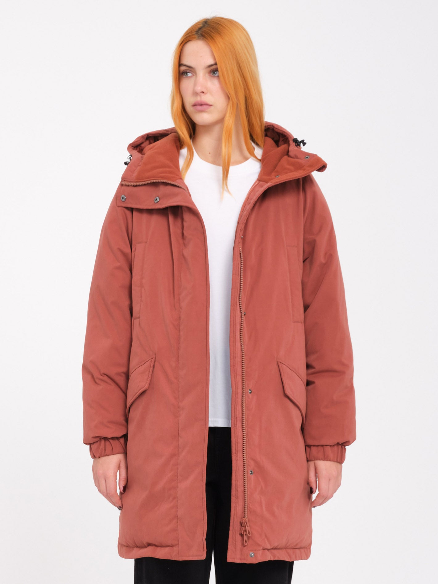 Chaqueta Inflable Parka Dormir - Marrón Castaño Ultra Suave