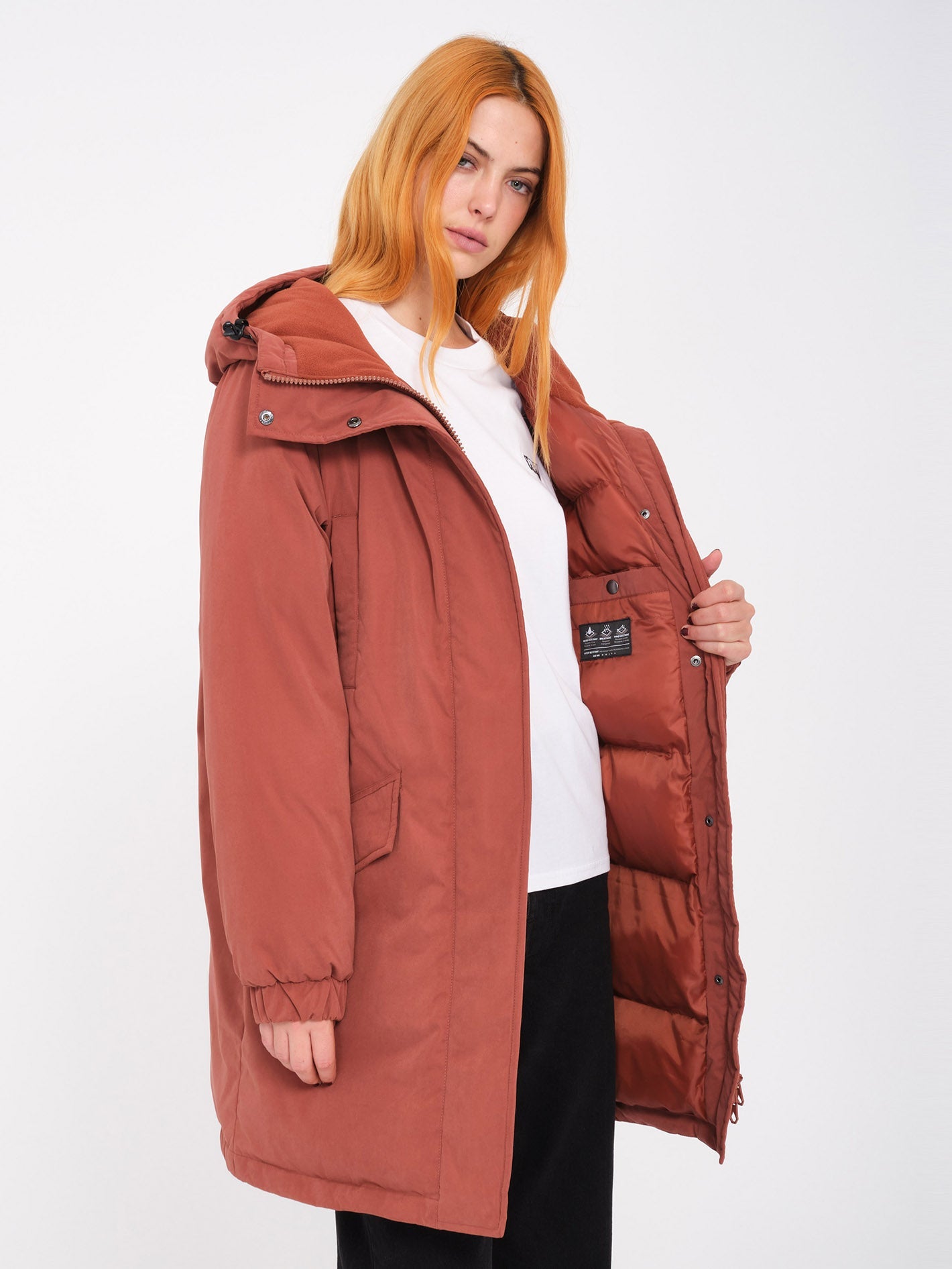 Chaqueta Inflable Parka Dormir - Marrón Castaño Ultra Suave