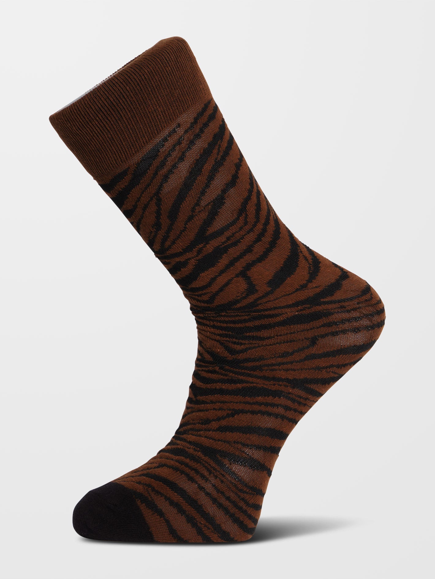 Calcetines Térmicos Cebra con Diseño Chocolate Oscuro - Estilo Urbano Deportivo