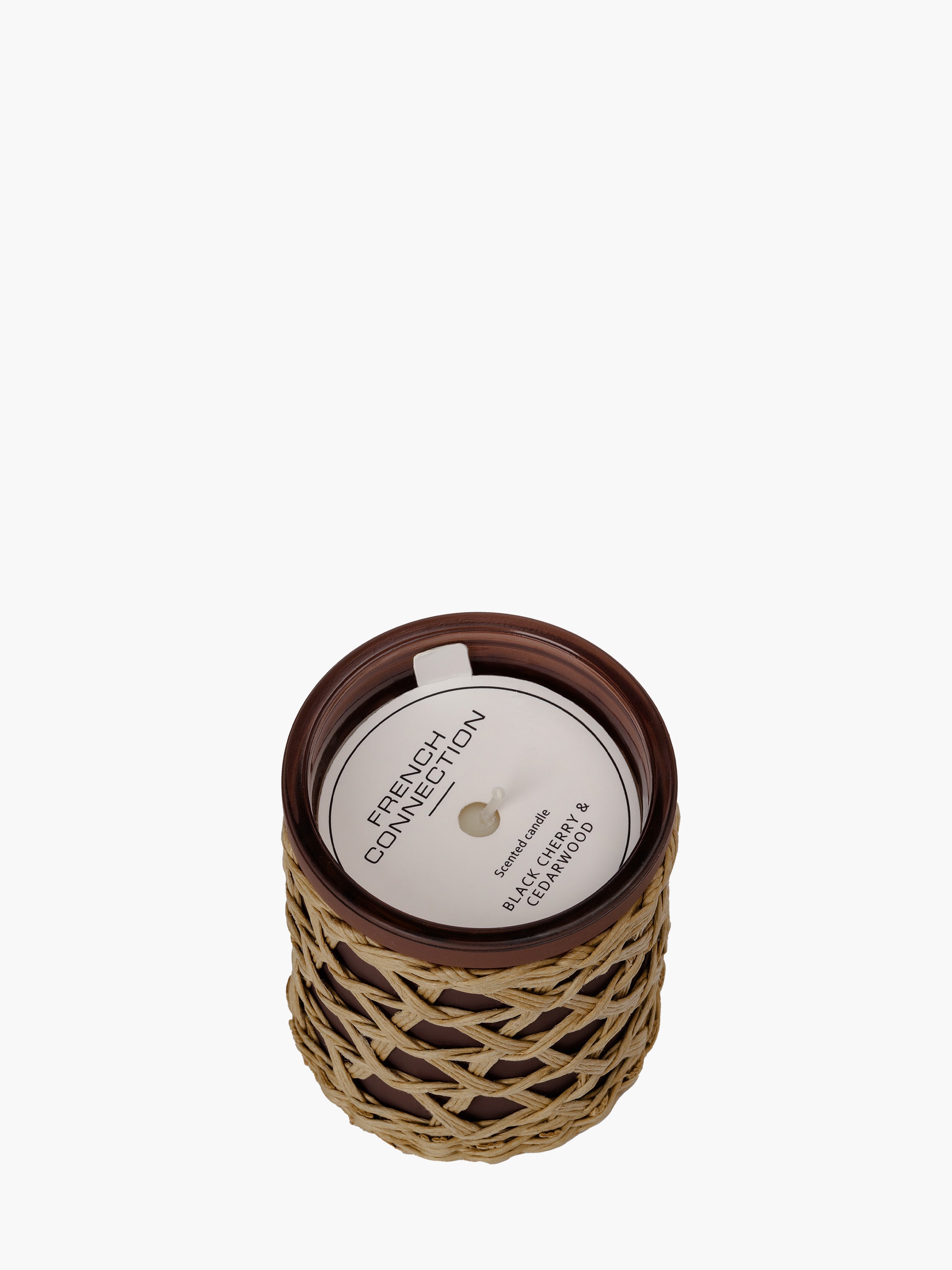 Velas Aromáticas Artesanales de Cereza Oscura y Madera de Cedro - 200 Gramos