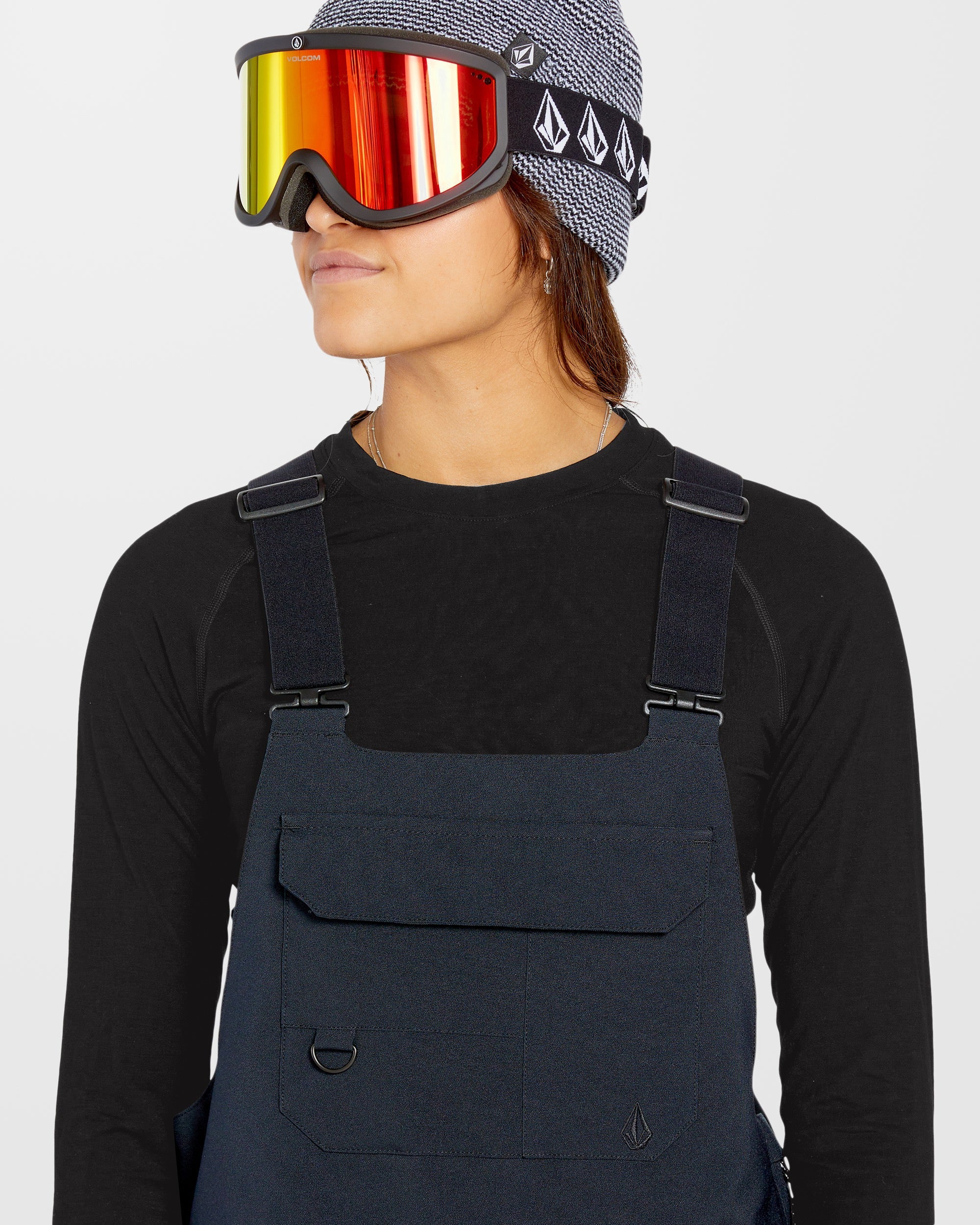 Camiseta Térmica de Base para Mujer - Mezcla de Lana Merina en Ébano