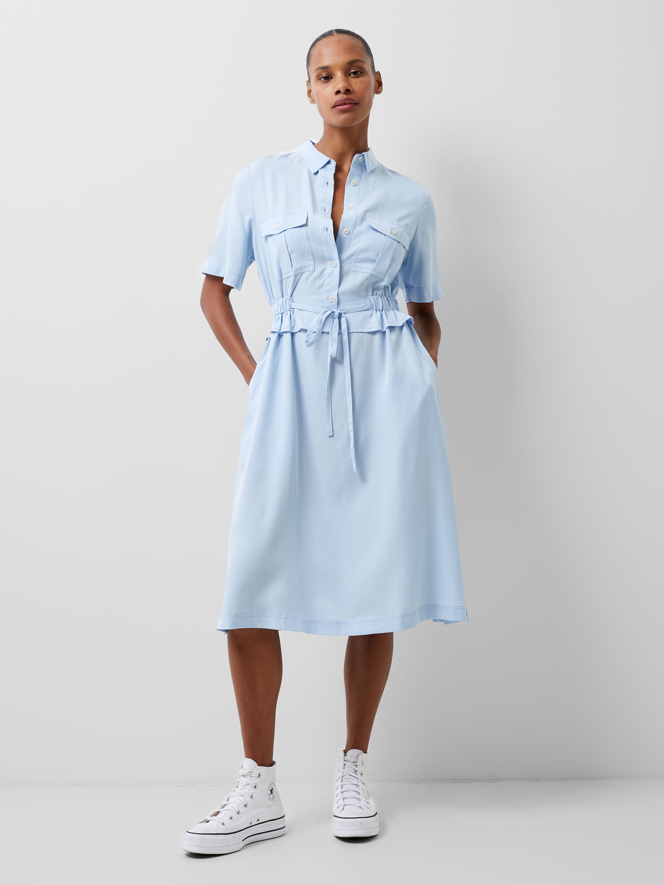Arielle Vestido Camisero Elegante para Primavera-Verano, Diseño Cómodo y Estiloso