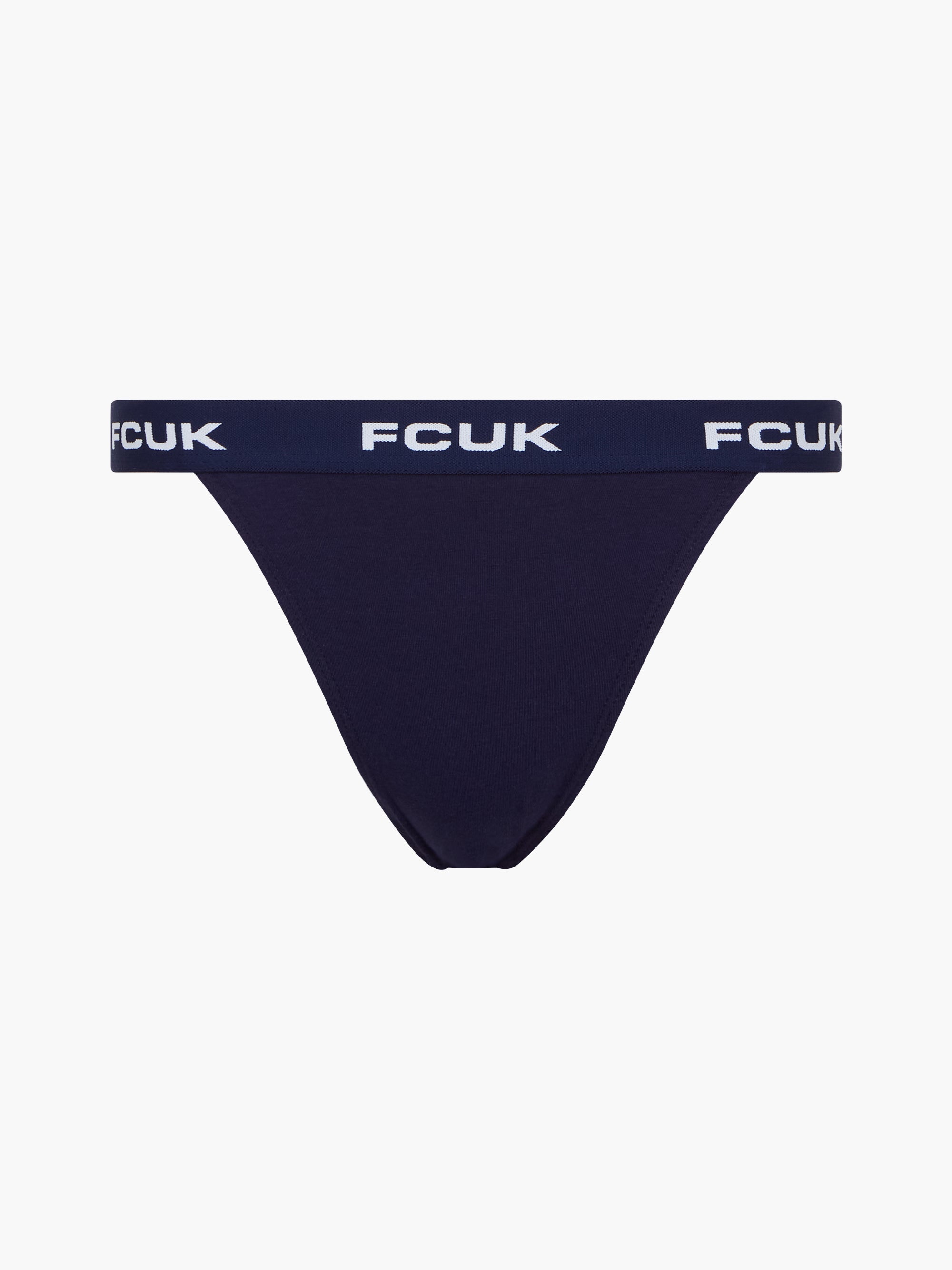 Lote de 3 Bragas Tanga con Logo FCUK - Diseño Esencial