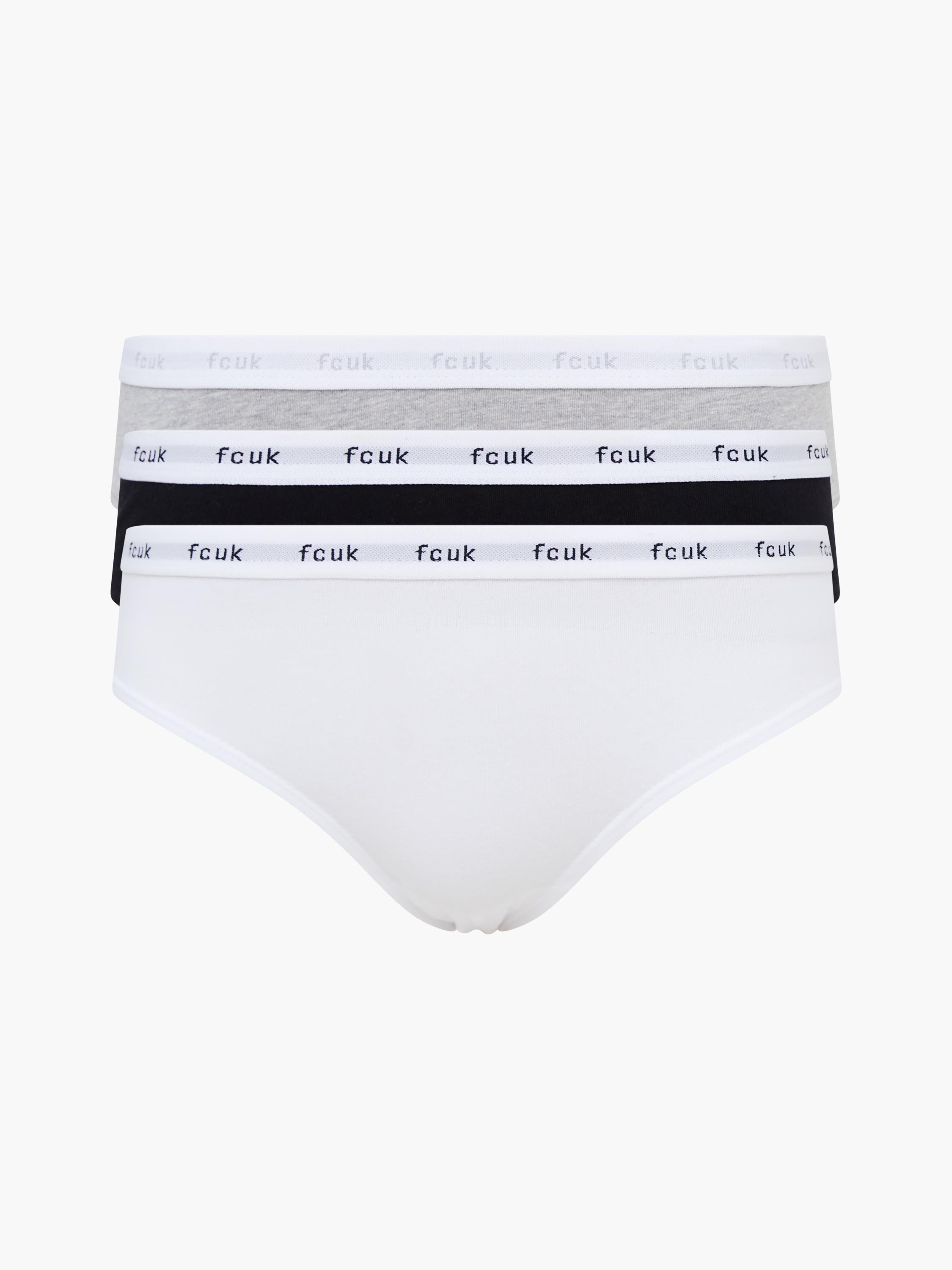Juego de 3 Calzoncillos Bóxers de FCUK - Algodón Suave, Diseño Moderno