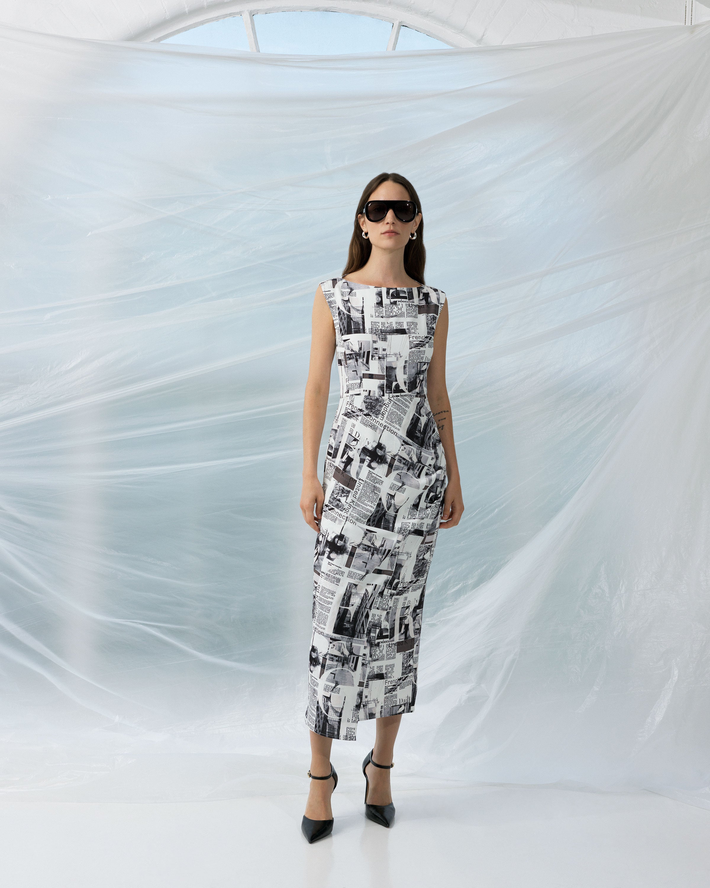Vestido Elegante Dori en Crepé - Colección Atlantis Primavera